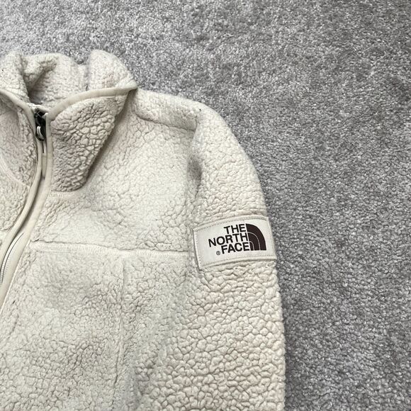 The North Face Campshire Sherpa Jacket Womens Medium Oatmeal Beige Outdoor Hike - Picture 11 of 13